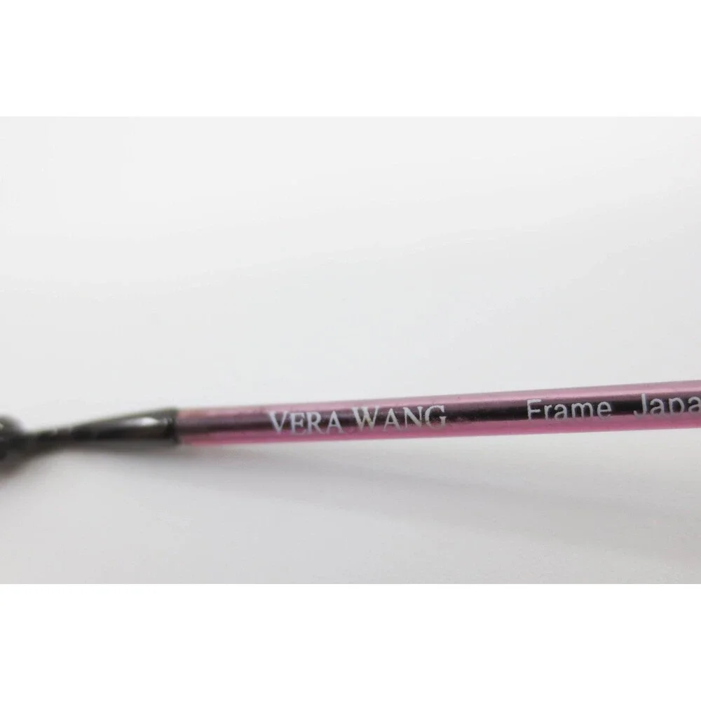 Vera Wang V31 GM Eyeglasses Oval Semi-Rimless Gunmetal Purple Frames 48-19-137